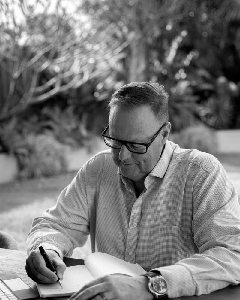 Ian Markram working through a founder's numbers